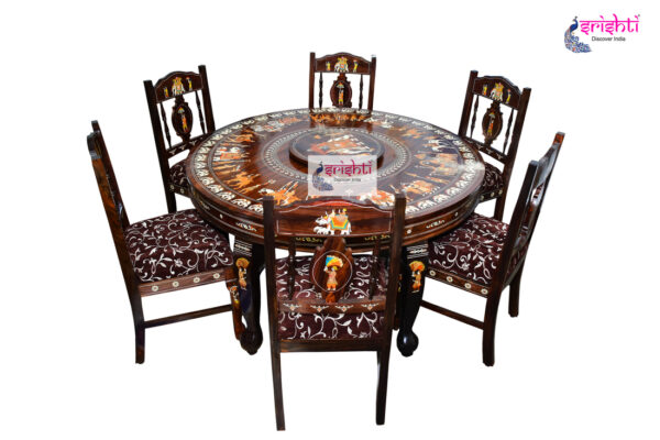 SAIH-Wooden Dining Table-6 Seater