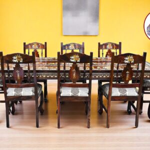 SAIH-Wooden Dinning Table-8 Seater-3 Ft-D02