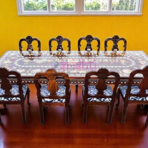SAIH-Wooden Dinning Table-10 Seater-3 Ft-D01