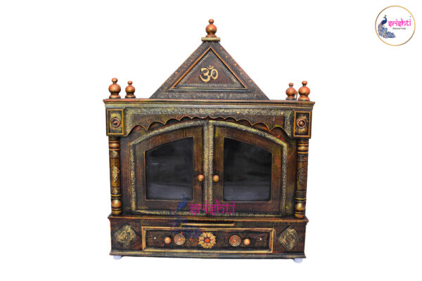 SIAH-Wooden Pooja Mandir-37.5 Inches
