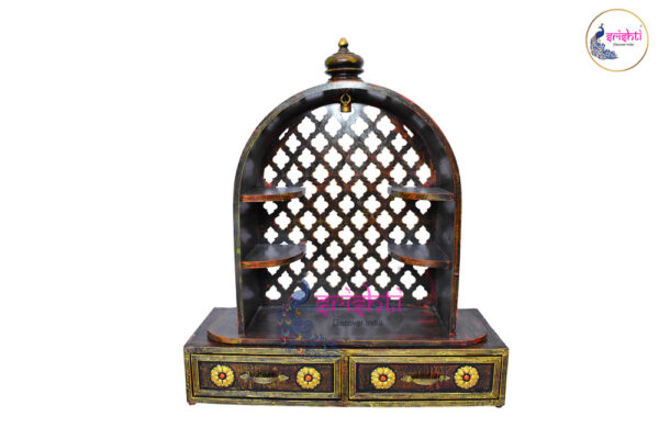 SIAH-Wooden Pooja Mandir-42 Inches