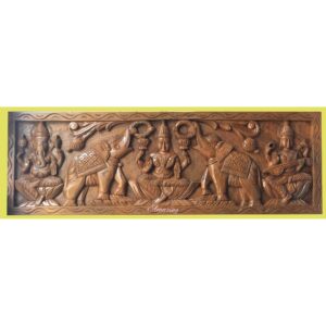 SIAH-Lakshmi Ganesha and Saraswathy Wall Hanging